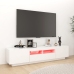 Mueble para TV con luces LED blanco brillante 180x35x40 cm