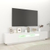 Mueble para TV con luces LED blanco 200x35x40 cm