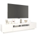 Mueble para TV con luces LED blanco 200x35x40 cm