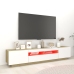 Armario TV con luces LED blanco y roble Sonoma 200x35x40 cm