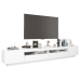 Mueble para TV con luces LED blanco 260x35x40 cm