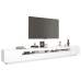 Mueble para TV con luces LED blanco 300x35x40 cm