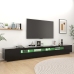 Mueble para TV con luces LED negro 300x35x40 cm