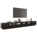 Mueble para TV con luces LED negro 300x35x40 cm