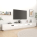 Mueble para TV con luces LED blanco brillante 300x35x40 cm