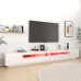 Mueble para TV con luces LED blanco brillante 300x35x40 cm