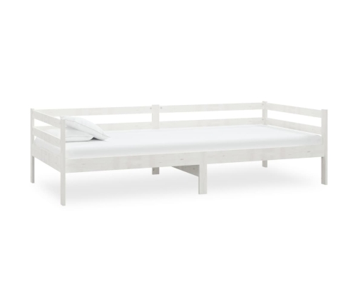 Sofá cama sin colchón madera maciza de pino blanco 90x200 cm