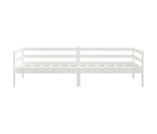 Sofá cama sin colchón madera maciza de pino blanco 90x200 cm