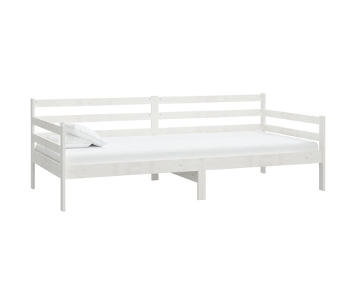 Sofá cama sin colchón madera maciza de pino blanco 90x200 cm