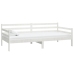 Sofá cama sin colchón madera maciza de pino blanco 90x200 cm