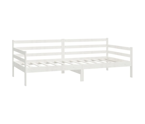 Sofá cama sin colchón madera maciza de pino blanco 90x200 cm