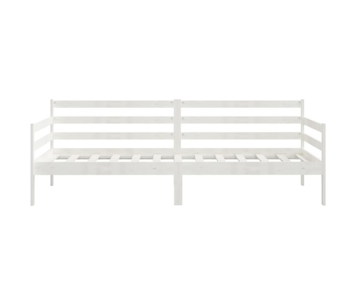 Sofá cama sin colchón madera maciza de pino blanco 90x200 cm
