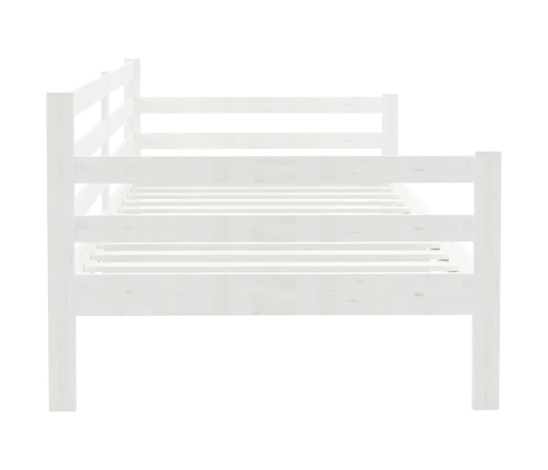 Sofá cama sin colchón madera maciza de pino blanco 90x200 cm