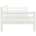 Sofá cama sin colchón madera maciza de pino blanco 90x200 cm