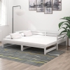 Sofá cama extraíble sin colchón blanco 2x(90x200) cm