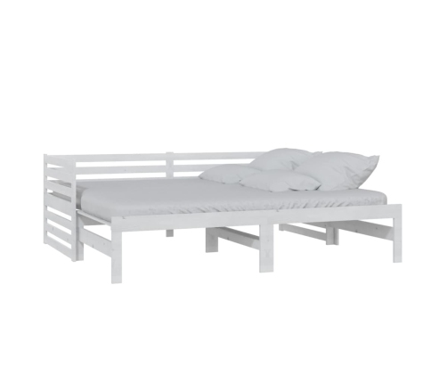 Sofá cama extraíble sin colchón blanco 2x(90x200) cm