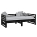 Sofá cama extraíble sin colchón negro 2x(90x200) cm