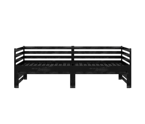 Sofá cama extraíble sin colchón negro 2x(90x200) cm