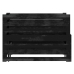 Sofá cama extraíble sin colchón negro 2x(90x200) cm