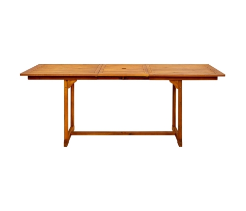 Mesa de comedor jardín madera maciza acacia (150-200)x100x75cm