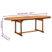 Mesa de comedor jardín madera maciza acacia (160-240)x100x75 cm