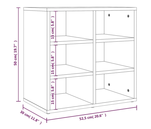 Mueble zapatero blanco 52,5x30x50 cm