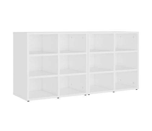 Muebles zapatero 2 unidades blanco 52,5x30x50 cm