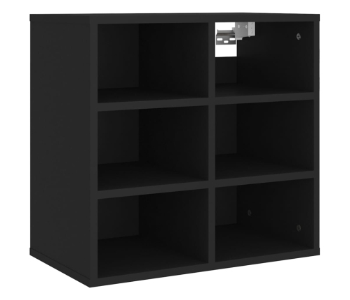 Mueble zapatero negro 52,5x30x50 cm