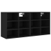 Muebles zapateros 2 uds negro 52,5x30x50 cm