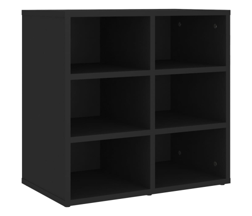 Muebles zapateros 2 uds negro 52,5x30x50 cm