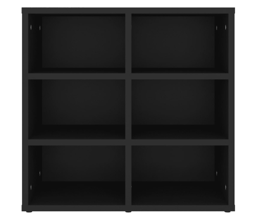 Muebles zapateros 2 uds negro 52,5x30x50 cm