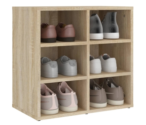 Mueble zapatero color roble Sonoma 52,5x30x50 cm