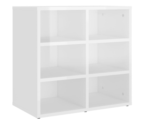 Mueble zapatero blanco brillante 52,5x30x50 cm