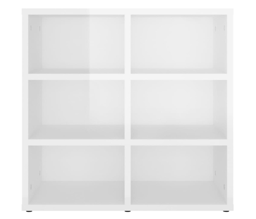 Mueble zapatero blanco brillante 52,5x30x50 cm