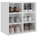 Mueble zapatero blanco brillante 52,5x30x50 cm