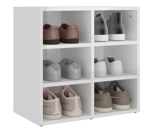 Muebles zapatero 2 unidades blanco brillante 52,5x30x50 cm