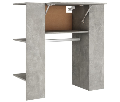 Mueble recibidor madera ingeniería gris hormigón 97,5x37x99 cm