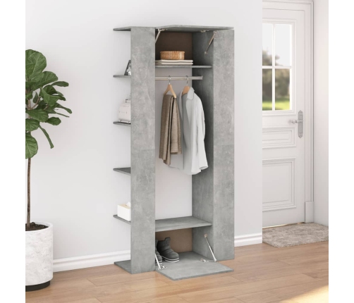 Mueble recibidor madera ingeniería gris hormigón 97,5x37x99 cm