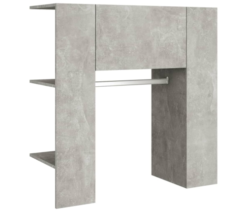 Mueble recibidor madera ingeniería gris hormigón 97,5x37x99 cm