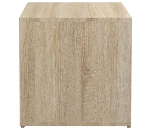 Cajón taburete madera contrachapada roble Sonoma 40,5x40x40 cm