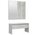 Set de muebles de recibidor madera contrachapada gris hormigón