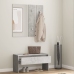 Set de muebles de recibidor madera contrachapada gris hormigón