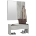 Set de muebles de recibidor madera contrachapada gris hormigón