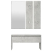 Set de muebles de recibidor madera contrachapada gris hormigón