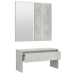 Set de muebles de recibidor madera contrachapada gris hormigón