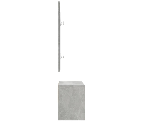 Set de muebles de recibidor madera contrachapada gris hormigón