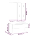 Set de muebles de recibidor madera contrachapada gris hormigón