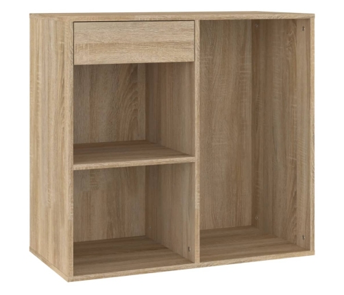 Armario maquillaje madera contrachapada roble Sonoma 80x40x75cm