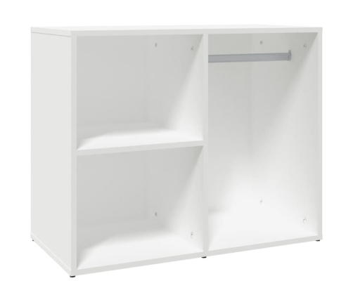 Mueble vestidor madera contrachapada blanco 80x40x65 cm