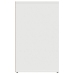 Mueble vestidor madera contrachapada blanco 80x40x65 cm